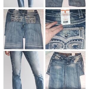 NWT WOMENS Rock Revival Boot Cut Jeans 32/32